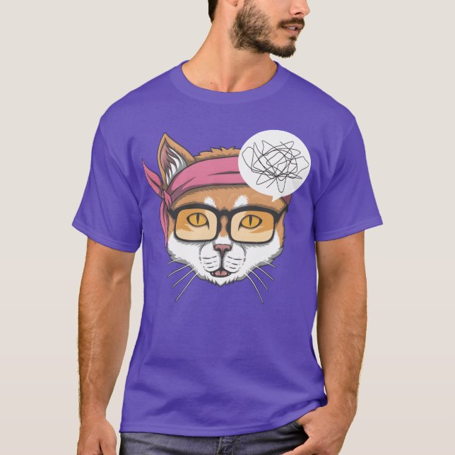 Camiseta Amigo do gato que pensa demais (Frente)
