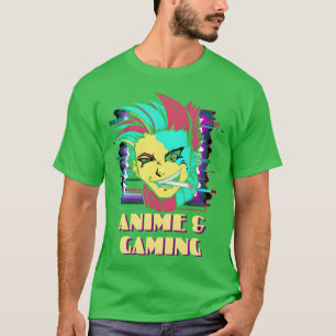 Camiseta amigo do motif de jogos de animação legal