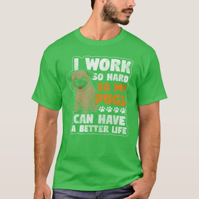 Camiseta Amigo do Pugs Dogs (Frente)