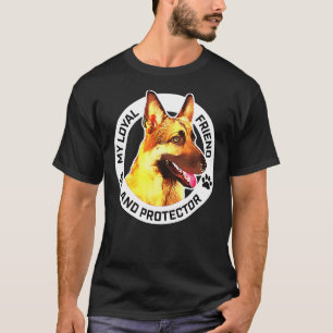 Camiseta Amigo Leal E German shepherd De Proteção K9