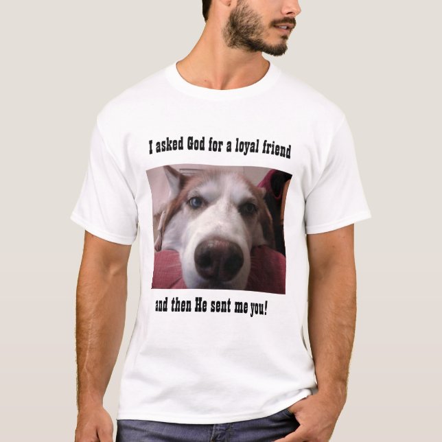 Camiseta Amigo leal Huskie (Frente)