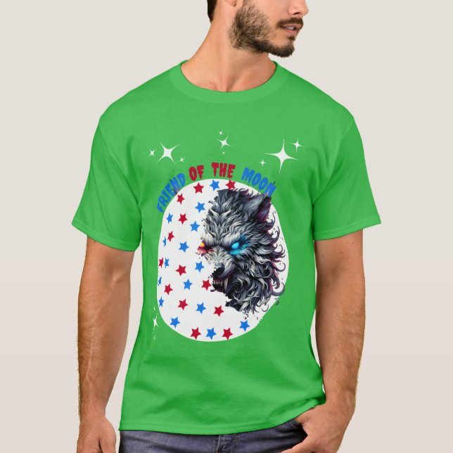 Camiseta Amigo lobo do garoto da lua (Frente)