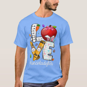 Camiseta Amigo Lunch Lady Life Easter Bunny Ears Ovos Cabos