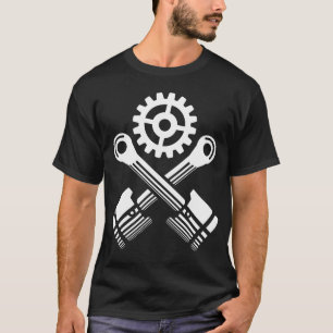 Camiseta Amigo mecânico de pistões do motor