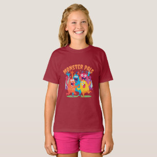 Camiseta Amigo monstro, bebê e filhos