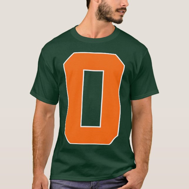 Camiseta Amigo Número 0 Esportes Laranja (Frente)