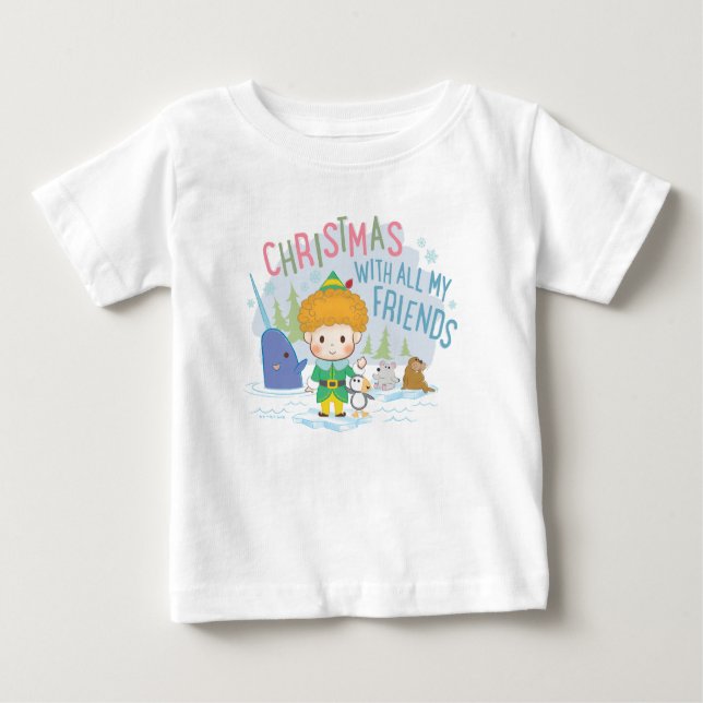 Camiseta Amigo, o Natal do Elf com todos os meus amigos (Frente)