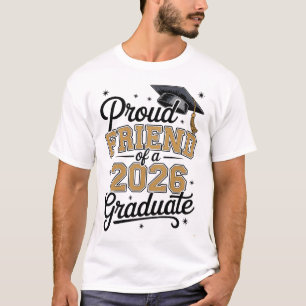 Camiseta Amigo Orgulhoso De Um Graduado Em 2026 Graduação D