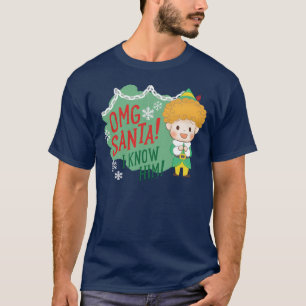 Camiseta Amigo, os Papais noeis do Elf OMG! Eu O Conheço!