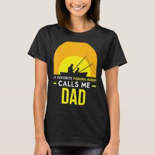 Camiseta Amigo Pescador Me Chama de Pai Viagem Pescador Ami