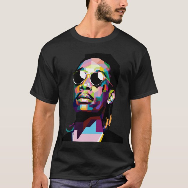 Camiseta Amigo retrô engraçado do Wiz Khalifa (Frente)