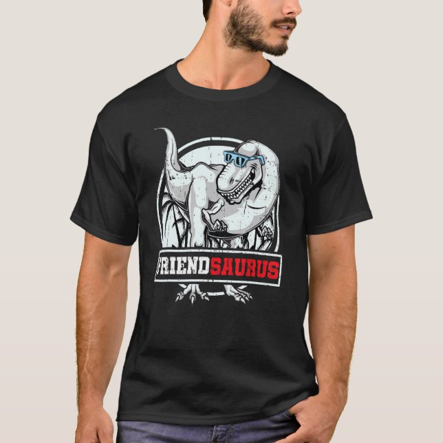 Camiseta Amigo Saurus rex Dinossauro Amigo da Família Sauru (Frente)