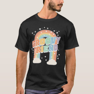 Camiseta Amigo Segundo Aniversário Arco-Íris Dois segundos