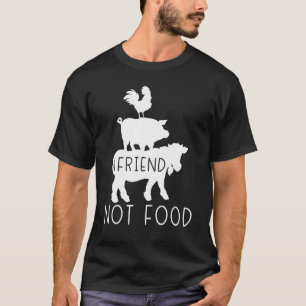 Camiseta Amigo Vegetariano Não Comida