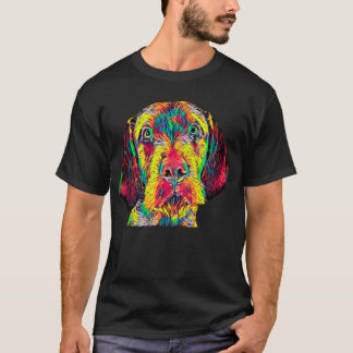 Camiseta Amigo verdadeiro da raça Wirehaired do animal de