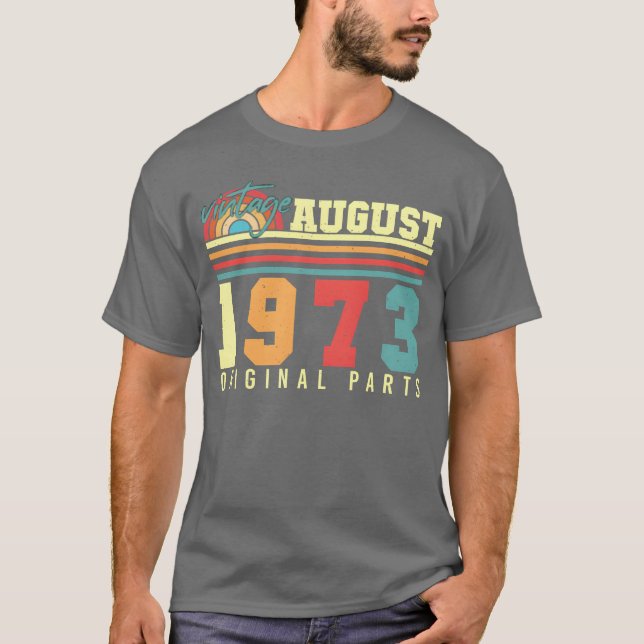 Camiseta Amigo Vintage de agosto de 1973 (Frente)