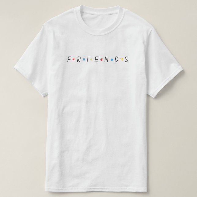 Camiseta Amigos (Frente do Design)