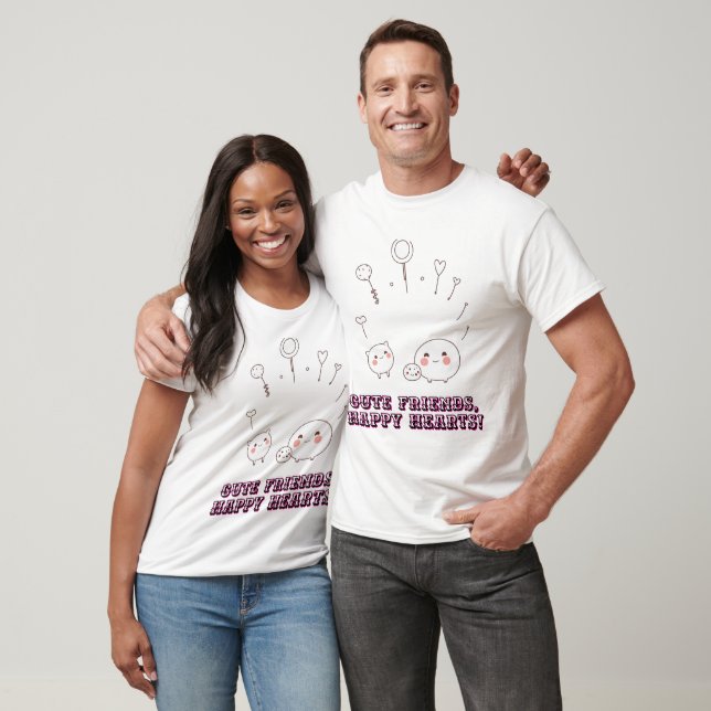 Camiseta Amigos Animais Cute Kawaii (Unissex)