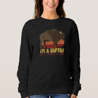 Camiseta Amigos Animais de Fantasia de Zoológico Búfalo Tem