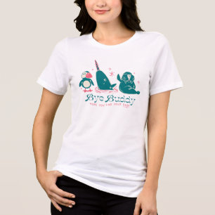 Camiseta Amigos Animais - Tchau Buddy, Espero que Encontre 