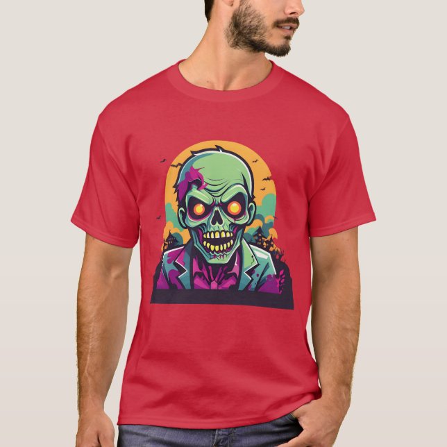 Camiseta amigos assustadores zumbis (Frente)