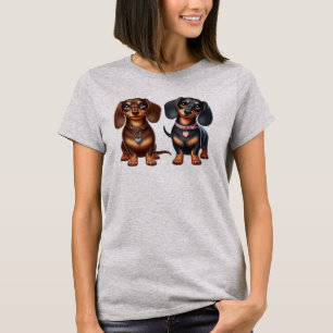 Camiseta Amigos bonitos de dachshund