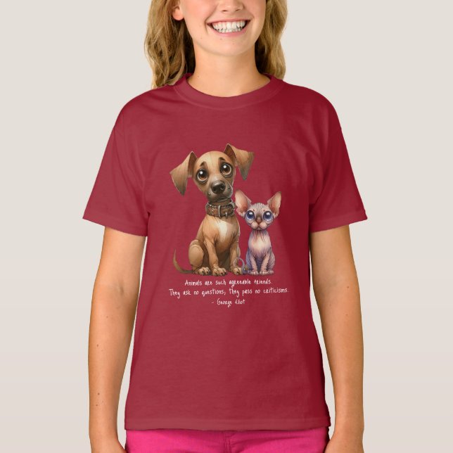 Camiseta Amigos - Camisa-T Animais (Frente)