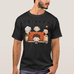 Camiseta Amigos Chibi Fala com Sofa Engraçado Show de TV