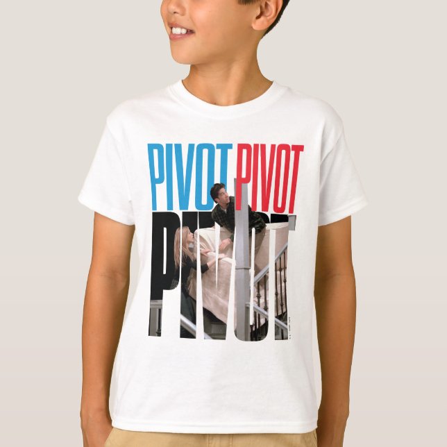 Camiseta AMIGOS™ | Citação PIVOT PIVOT PIVOT (Frente)