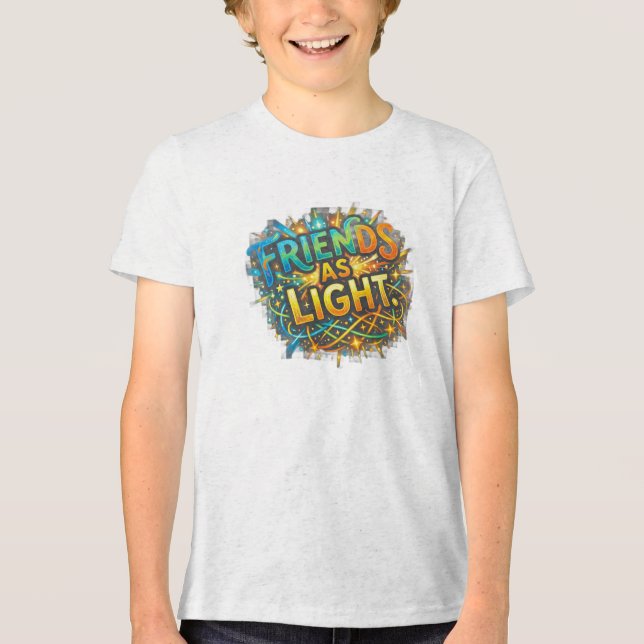 Camiseta Amigos como Luz. | Amizade Inspiradora  (Frente)