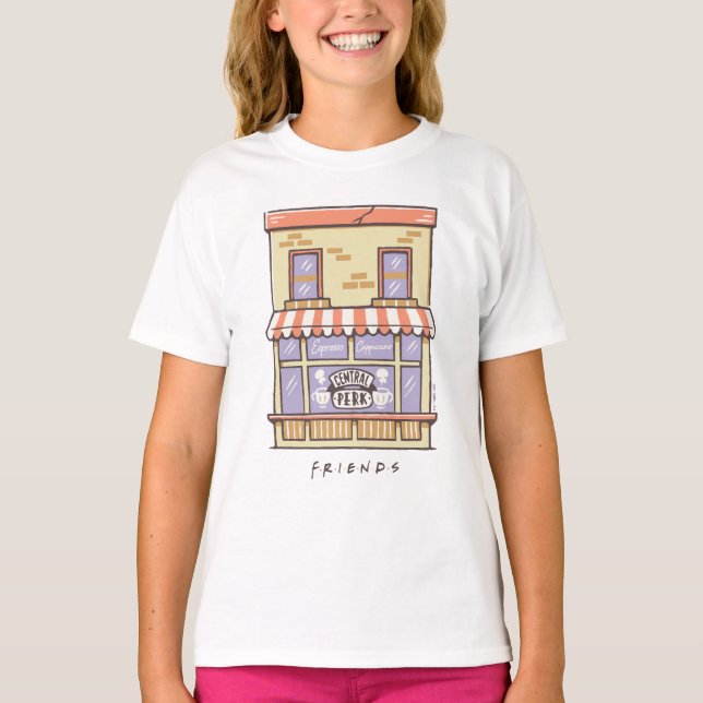 Camiseta AMIGOS™ | Compro de Café de Cartoon Central Perk (Frente)