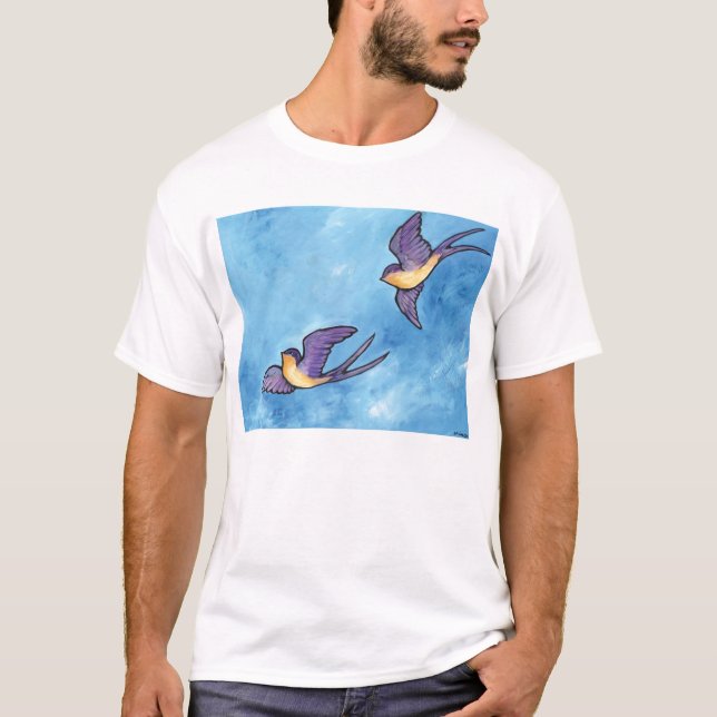 Camiseta Amigos da andorinha de celeiro (Frente)