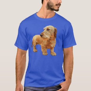 Camiseta Amigos da Beleza Ruiva de Pelo de Arame Dachshund