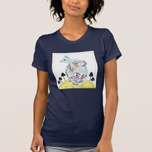 Camiseta Amigos da Clementina | Esquilo de arte popular (Frente)