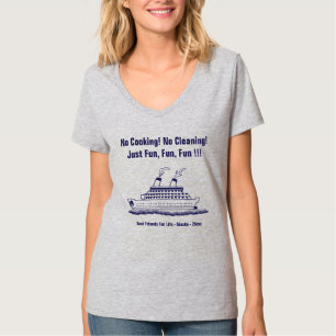 Camiseta Amigos da Família Cruise Ship Amigos Monograma Blu