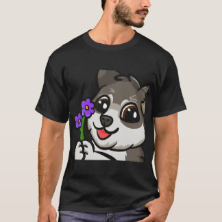 Camiseta Amigos da família das flores de cão