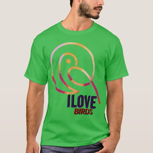 Camiseta Amigos da família de aves (Frente)
