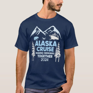 Camiseta Amigos da Família e Grupo Alaska Cruise 2024 Gift 