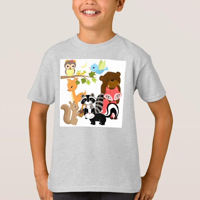 Camiseta Amigos da floresta (Frente)