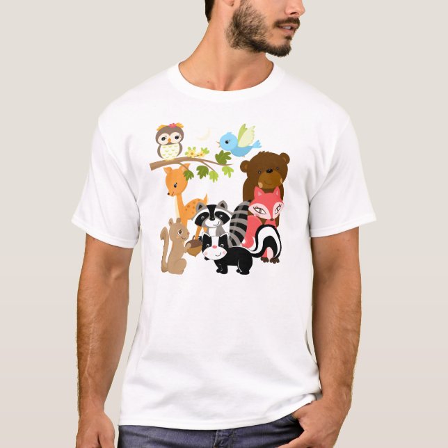 Camiseta Amigos da floresta (Frente)