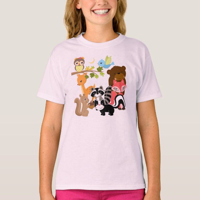 Camiseta Amigos da floresta (Frente)