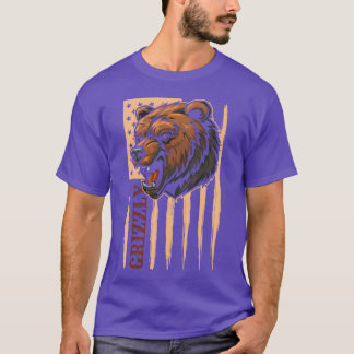 Camiseta Amigos da Hibernação do Urso Pardo da Vida Selvage