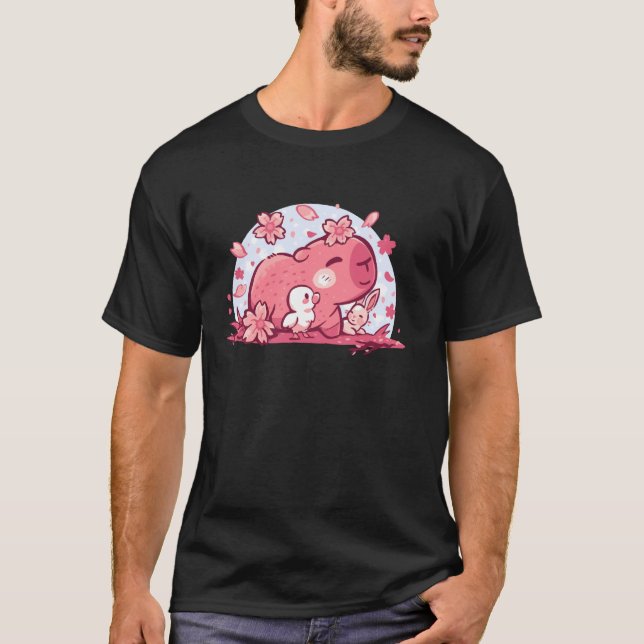 Camiseta Amigos da Primavera Rosa (Frente)