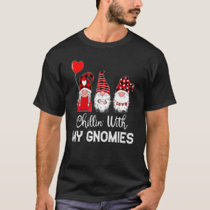Camiseta Amigos da xadrez de búfalos vermelhos de Natal a e