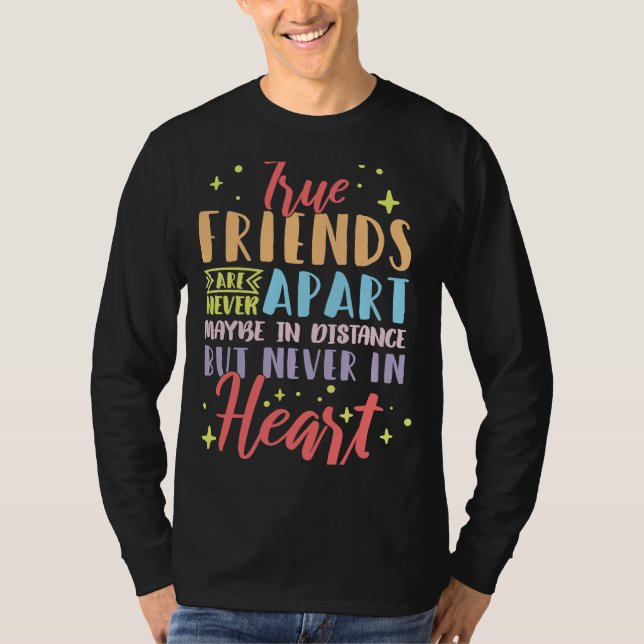 Camiseta Amigos de Amizade de Longa Distância se Movendo 7 (Frente)