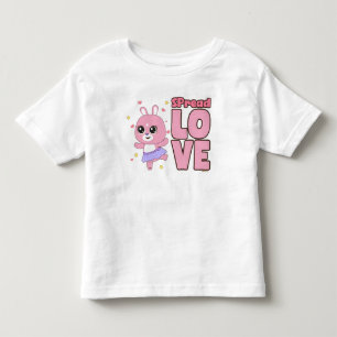 Camiseta Amigos de animais bonitos e coloridos espalham amo