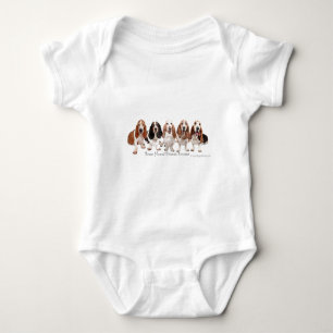 Camiseta Amigos de Basset Hound para sempre