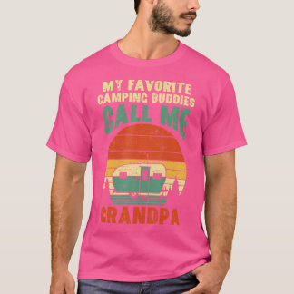 Camiseta Amigos de Camping Favoritos Avô Retro Avô