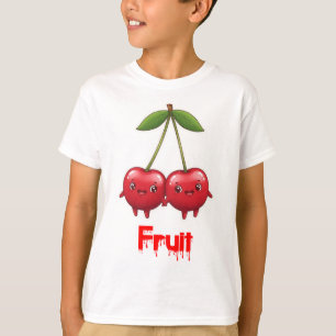 Camiseta Amigos de Cereja Whimsical - Adesivos Personalizad