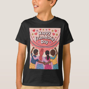 Camiseta Amigos de Desenhos Animados Fofos – Vibrações do D